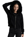 Soft Fur Trim Hoodie