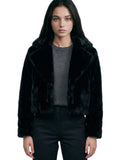 Black Teddy Coat Short