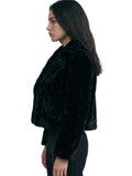 Black Teddy Coat Short