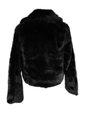 Black Teddy Coat Short