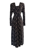 Vintage Floral Maxi Dress