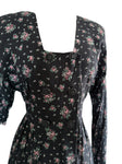 Vintage Floral Maxi Dress