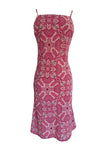Vintage Pink Paisley Dress