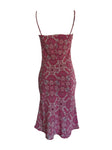 Vintage Pink Paisley Dress