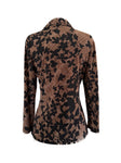 Vintage Brown Floral Top