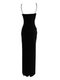 Vintage Black Maxi Dress