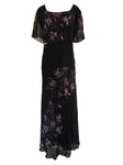 Vintage Floral Beaded Plus Size Dress