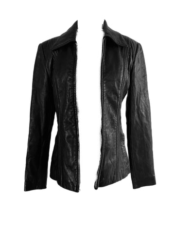 Vintage Leather Moto Jacket