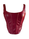 Crimson Corset Top