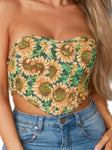 Sunflower Corset Top