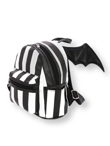Bat WIngs Striped Backpack