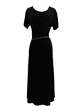 Vintage Velvet Maxi Dress