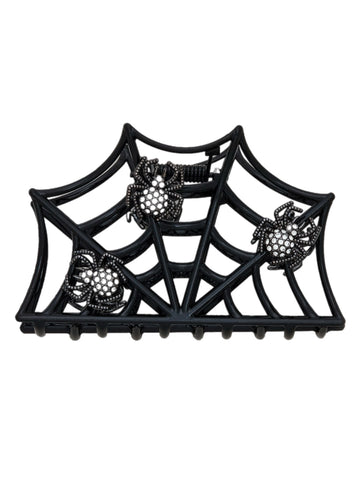 Spider and Web Hair Clip